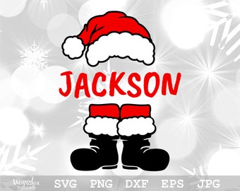 Santa Monogram SVG | SVG-| Santa Gelaagde Gesneden Bestand | Santa Hat Svg | Kerst Svg | Direct downloaden | svg, png, eps, dxf, jpg.