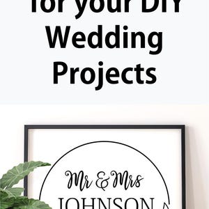 Mr and Mrs Monogram SVG | Welcome Wedding SVG | Family Name Sign SVG | Wedding Wreath Svg | Custom Wedding Sign Cut File Instant Download image 10