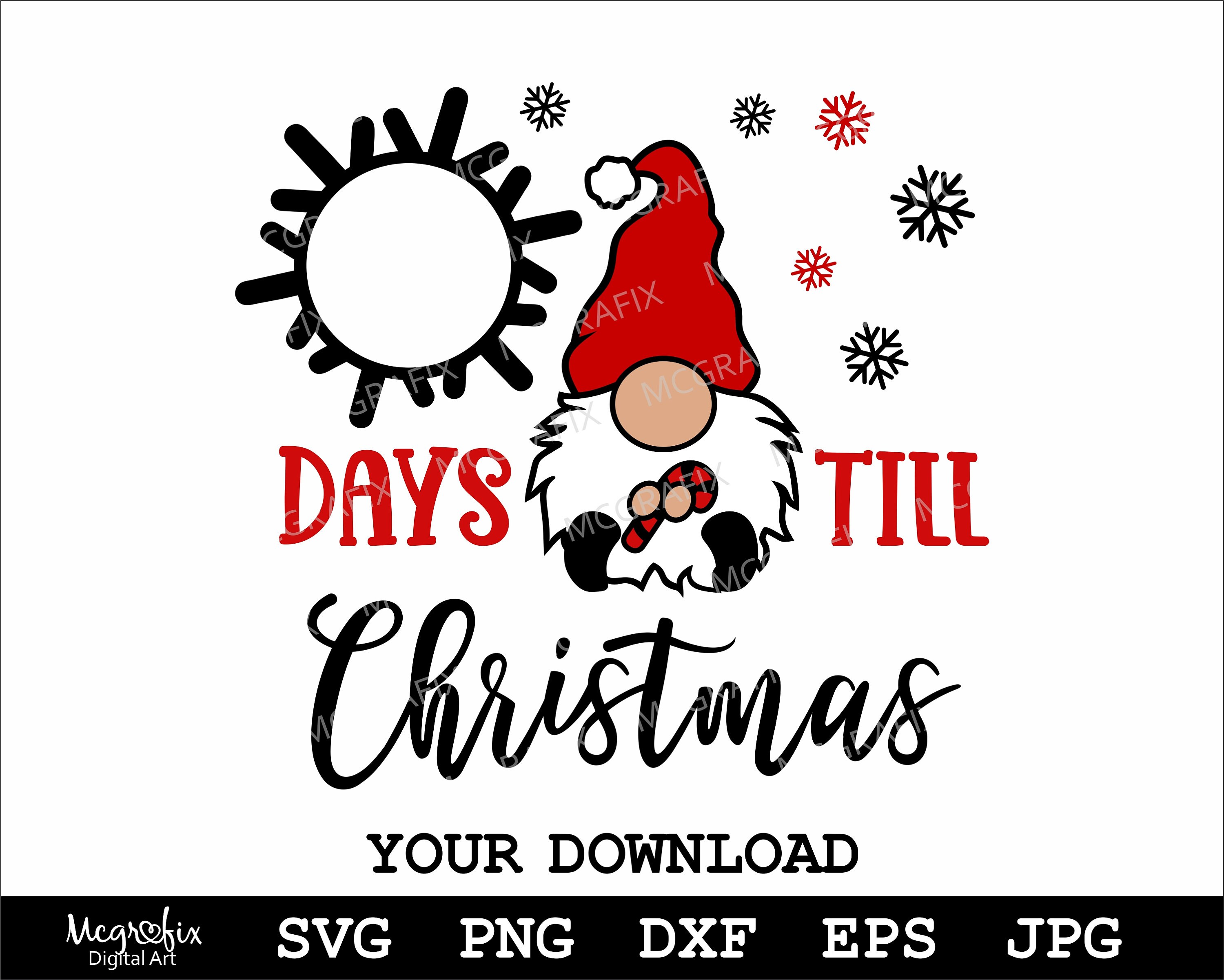 Christmas Countdown SVG Days Till Christmas SVG Christmas Etsy