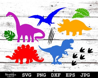 Dinosaur SVG Bundle | Dinosaur SVG | T-Rex SVG | Stegosaurus Svg | Triceratops Svg | Instant download | Includes svg, png, eps, dxf, jpg.