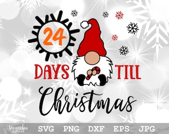 Christmas Countdown SVG  Days till Christmas SVG  Christmas Calendar Svg  Christmas Svg  Instant download  svg png eps dxf jpg