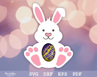 Bunny Egg Holder SVG | Egg Holder SVG | Bunny SVG | Kids Party Favor Svg | Easter Bunny Svg | Instant download | Includes svg, eps, dxf, pdf