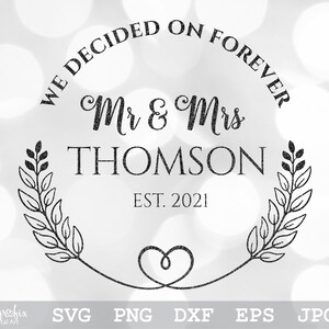 De heer en mevrouw SVG bruid en bruidegom SVG bruiloft SVG huwelijk Svg engagement Svg Instant download opnemen svg png eps dxf jpg-bestanden