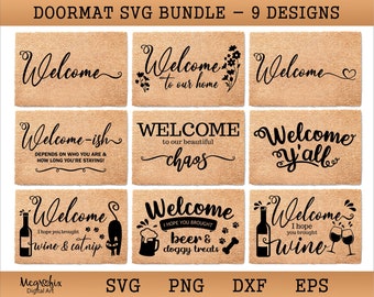 Doormat Bundle SVG   Welcome Doormat SVG  Doormat SVG  Funny Doormat Bundle Svg   Instant download  svg png eps dxf files