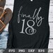 Finally 18 SVG | 18th Birthday SVG | Happy 18th Birthday SVG | 18th ...