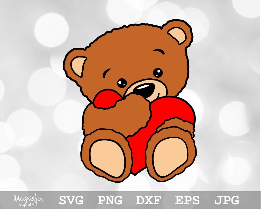Teddy Bear SVG Cute Teddy Bear SVG Teddy SVG Cute Bear Svg Baby Bear ...