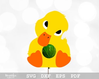 Duckling Lollipop Holder SVG | Lollipop Holder SVG | Lollipop SVG | Duckling Svg | Sucker Holder Svg | Instant download | svg, eps, dxf, pdf