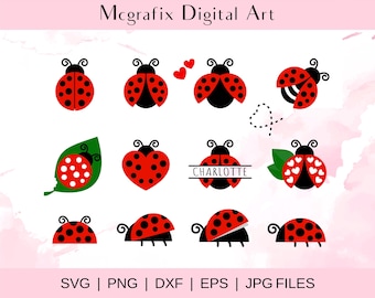 Ladybug Bundle SVG  Ladybug SVG  Ladybug SVG Layered  Ladybird Svg  Instant download  Includes svg png eps dxf jpg files