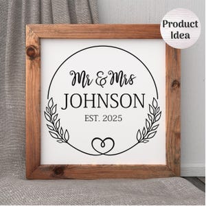 Custom Wedding Sign Cut File Instant Download