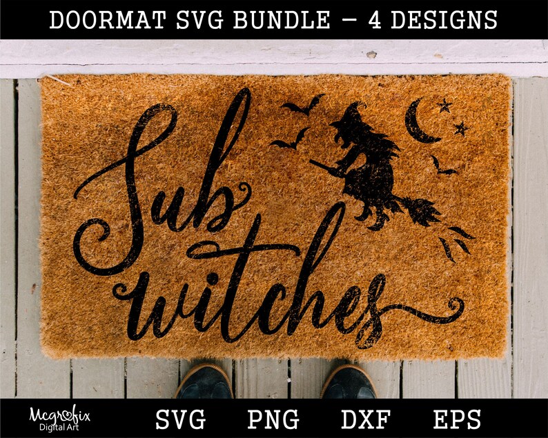 Halloween Doormat SVG Witch Doormat SVG Halloween SVG Etsy