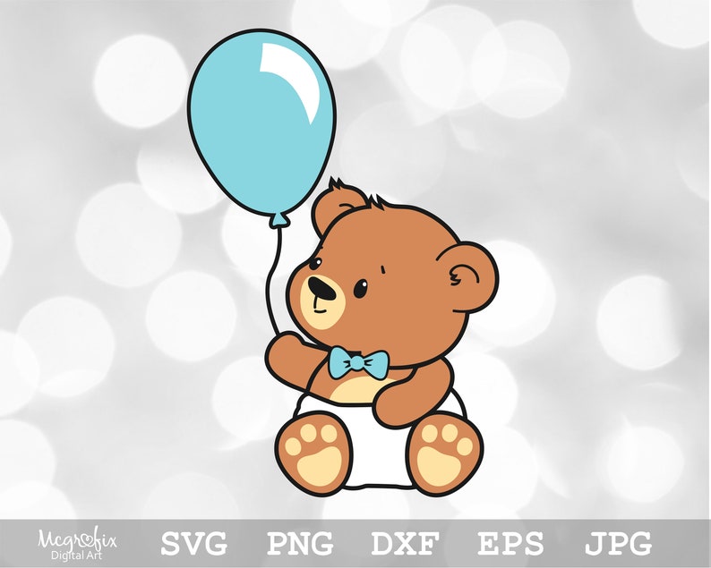 Teddy Bear SVG Baby Bear SVG Cute Bear SVG Baby Boy Svg Nursery Svg ...