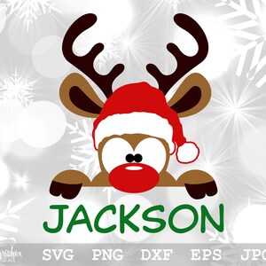 Gluren rendieren-SVG | Rendier-SVG | Schattig rendier-SVG | Kerst-svg | Rendieren naam Svg | Direct downloaden | Svg, png, eps, dxf, jpg.