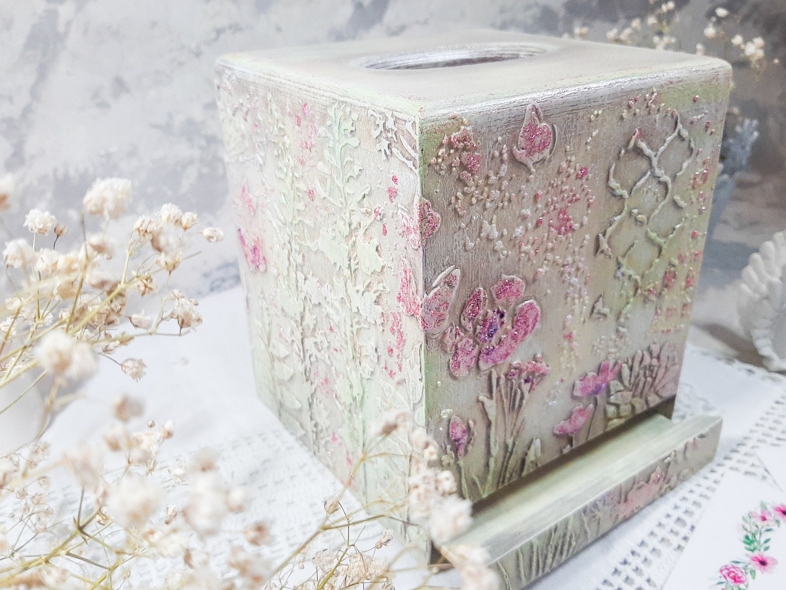 Tissue box cover room decor aesthetic Wooden kleenex box cover Etsy