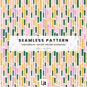 Playful Sprinkle Stripe Seamless Pattern – Kids Textile, Fabric & Wrapping Paper – Digital Pattern Tile (PNG + Vector)