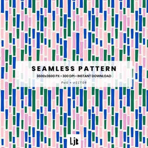 Playful Pastel Bar Seamless Pattern – Kids Textile Design, Gift Wrap & Fabric Print – Digital Pattern Tile (PNG + Vector)