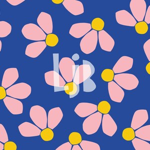 Daisies fabric design, flower pattern design, seamless pattern, surface pattern, digital pattern, fabric pattern, flowers, pattern design