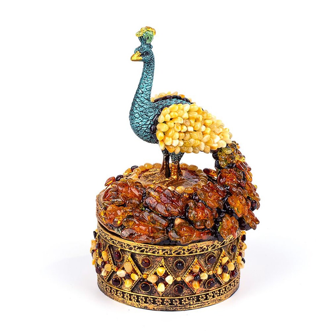 Handmade Amber Box with Natural Baltic Amber Jewelry Box Etsy