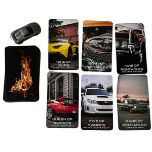 Mazzo di tarocchi Ignition (78 carte)/ Mazzo di tarocchi per auto/ Auto d'epoca/ Auto sportive *FATTO SU ORDINAZIONE*