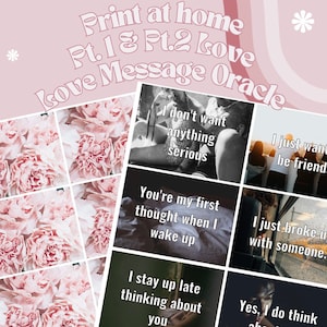 Imprimable : lot d'Oracle Decks Message d'amour, parties 1 et 2 (144 cartes) / fichier PDF