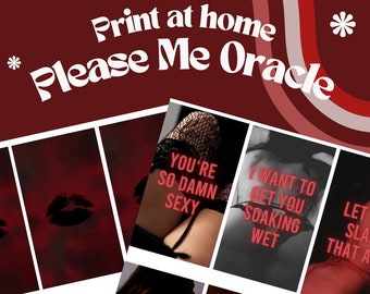 Please Me Oracle Deck ( 50 Cards) Print at Home