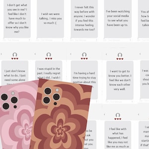 Text Me Love Oracle Deck ( 42 cards )*MADE TO ORDER*