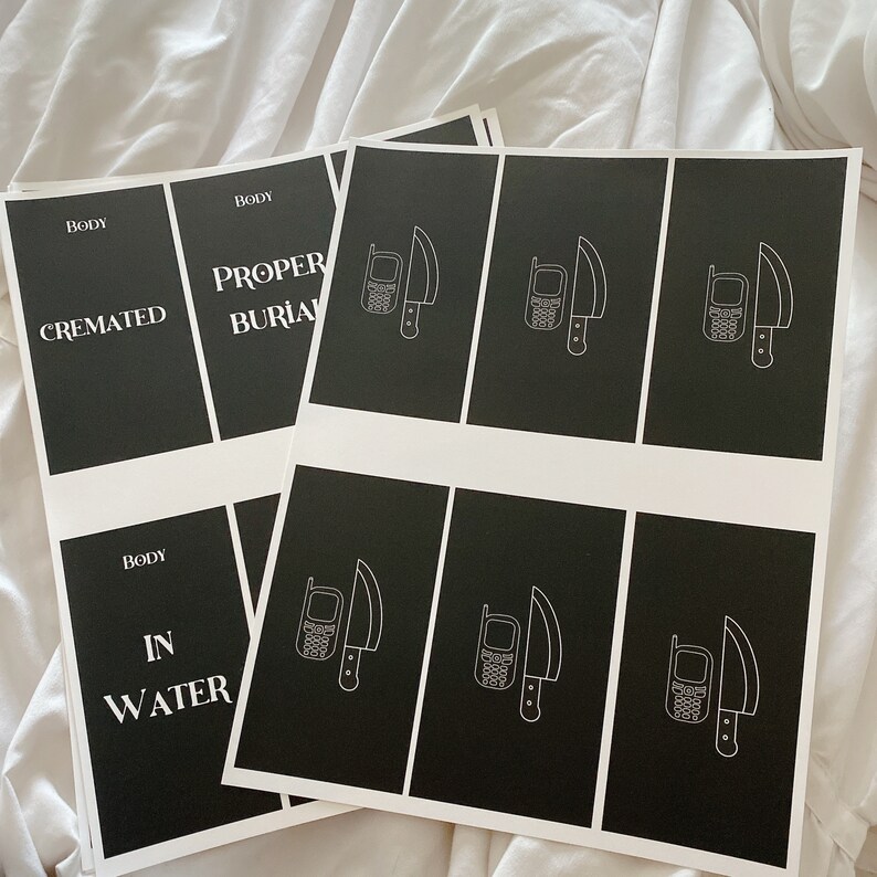 Printable Crime Case Oracle Deck 100 Cards / PDF File Etsy