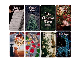 The Christmas Tarot Deck ( 78 cards ) *MADE TO ORDER*