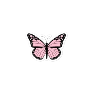 Pink Butterfly Sticker