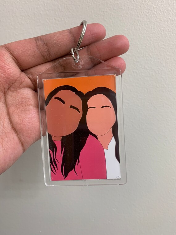 Faceless Portraits on 2x3 Keychains Etsy