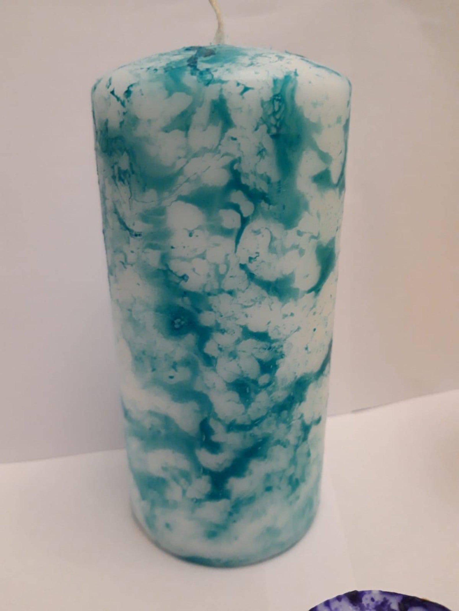 Handmade Tie Dye Pillar Candles Etsy