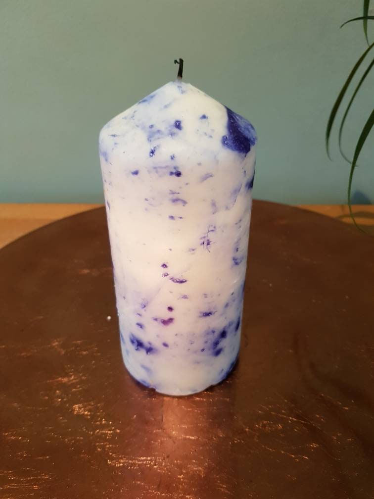 Handmade Tie Dye Pillar Candles Etsy