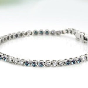 Alexandrite Bracelet For Women Sterling Silver Wedding Bracelet For Women Engagement Bracelet Alexandrite Tennis Bracelet Anniversary Gift