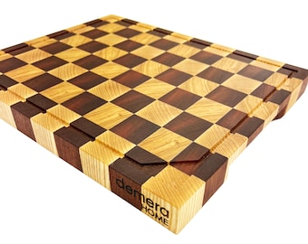 tagliere a scacchi in legno professionale
