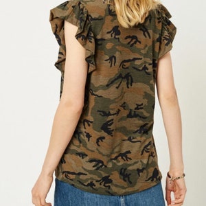 Ruffle Camo Tank image 3