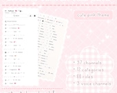 Cute Pink Discord Server Template (Instant Download)