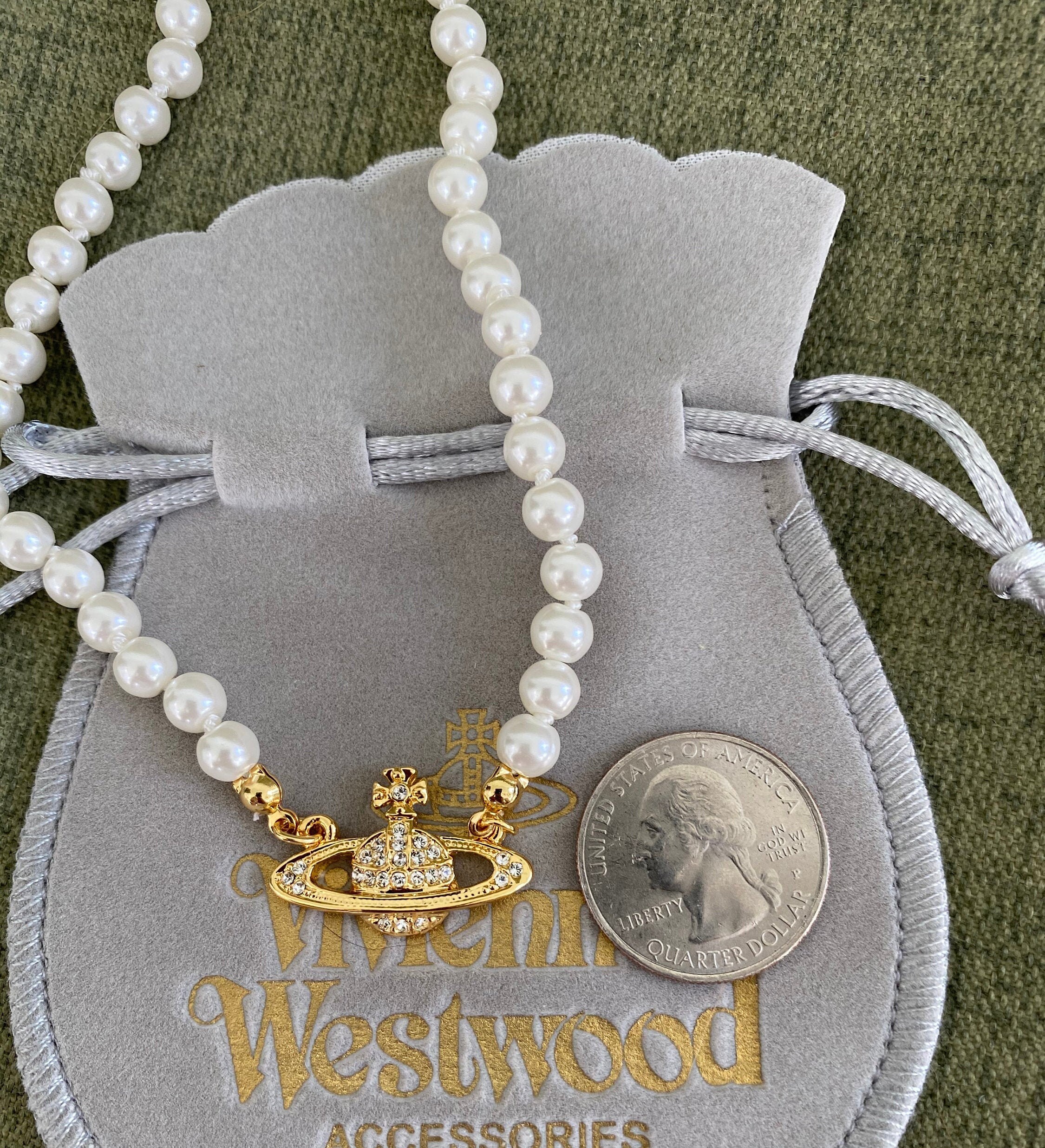 Vivienne Westwood Pearl Orb Necklace 