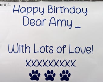 Personalised Balloon Vinyl Decal: Custom Vinyl Wording for Bubble Balloons