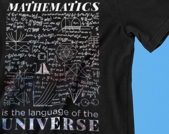 Math TShirt, Math is the Language of the Universe | Science Shirt for Math Lovers, Nerdy Shirt, Math Gift, Math Teacher Gift, Student Shirt.
