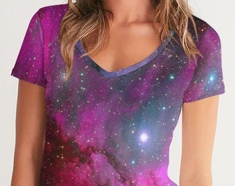 Nasa Shirt for Women, Astronomy Gifts, Space Shirt, Nasa T Shirt, Carl Sagan & Neil deGrasse Tyson Fan Shirt, Galaxy Shirt, Nebula Print.
