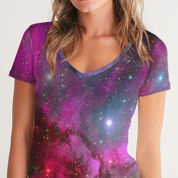 Nasa Shirt for Women, Astronomy Gifts, Space Shirt, Nasa T Shirt, Carl Sagan & Neil deGrasse Tyson Fan Shirt, Galaxy Shirt, Nebula Print.