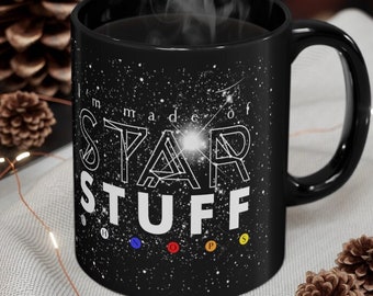 Kubek astronomiczny wykonany z materiału Star Stuff, niesamowity prezent astronomiczny dla fanów Carla Sagana, kubek „Kosmos i nauka”, prezent naukowy, kubek NASA, kubek kosmiczny.