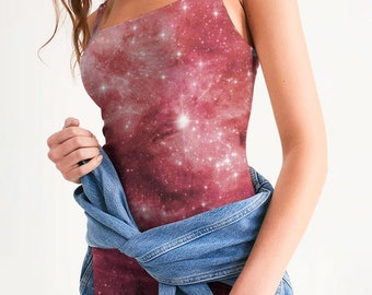 Sukienka Galaxy z nadrukiem na całej powierzchni, kolorowa sukienka i niesamowity prezent na rocznicę, sukienka festiwalowa, sukienka w gwiazdę, sukienka niebiańska, sukienka na bal, sukienka kosmiczna
