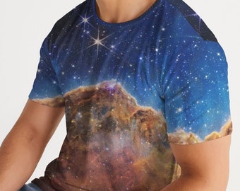 Koszulka NASA James Webb Space i niesamowity prezent astronomiczny, koszulka z nadrukiem Carina Nebula, koszulka JWST NASA dla miłośników astronomii.