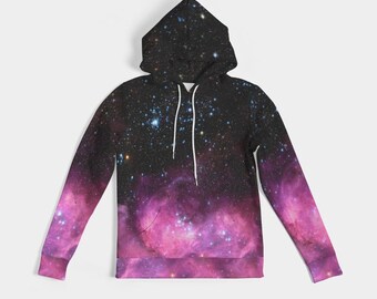 Women's Star Hoodie, NASA Hoodie, Nebula Print NASA Hoodie, Astronomy Gifts for Women, Space Hoodie, Galaxy Hoodie, Science Hoodie for Her.