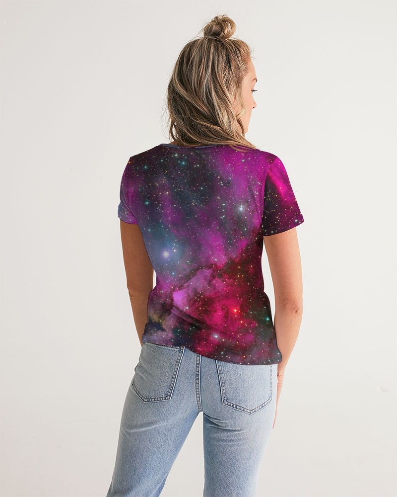 Triangle Galaxy Space Women's Golf Shirts