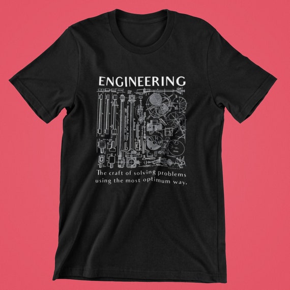 Engineering Gifts: Engineering is Problem Solving Craft Engineering Shirt, Engineering Prints, Elon Musk & Nikola Tesla Fans Graduation Gift