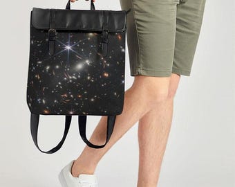 Plecak Galaxy & Nebula – Torba na laptopa z motywem sztuki kosmicznej | Plecak inspirowany NASA dla miłośników astronomii i nauki