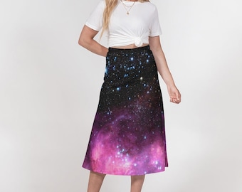 plus size galaxy skirt