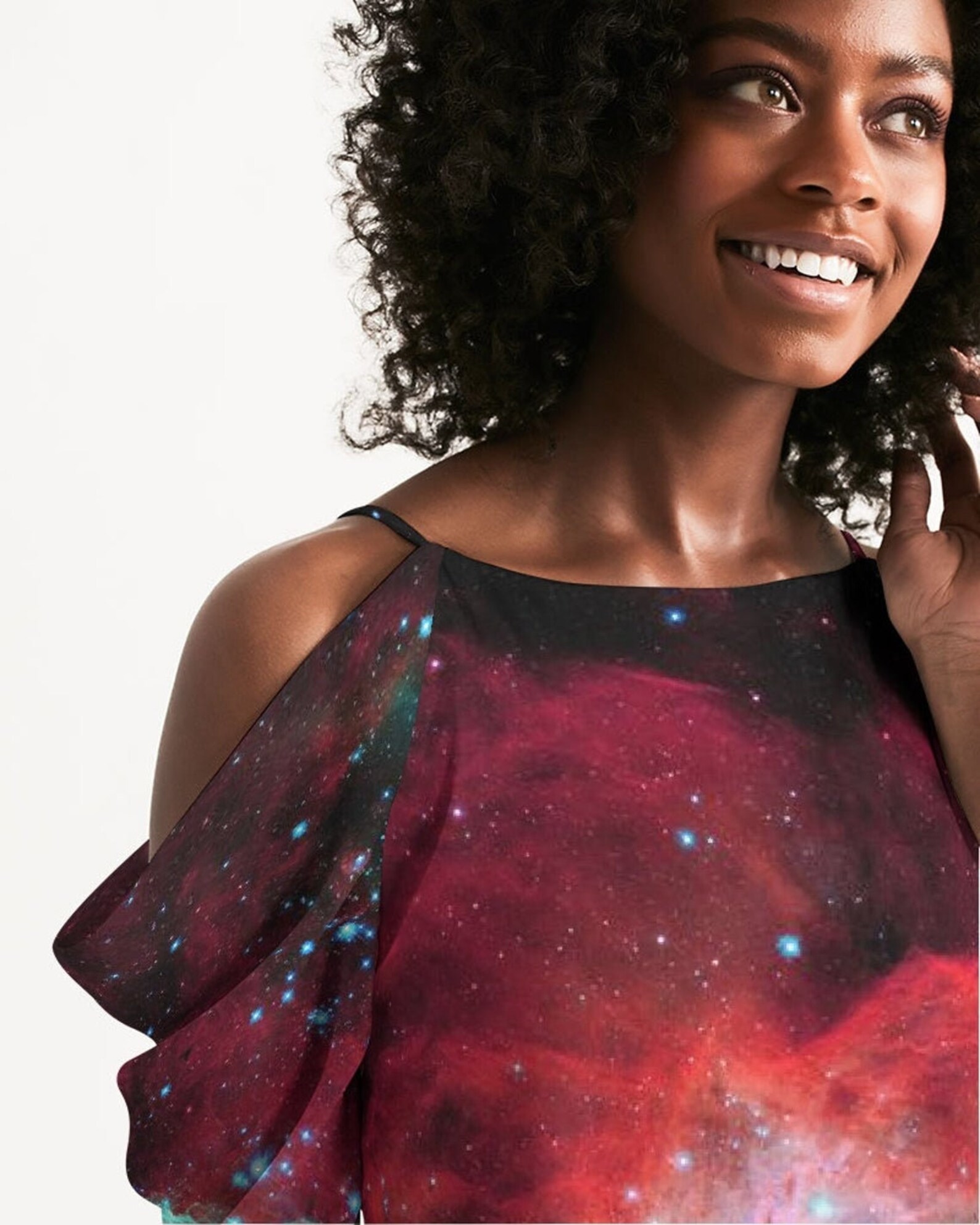 Galaxy Blue Space Bodycon Dress