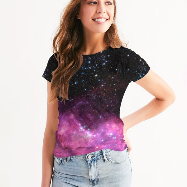 Women's Star Shirt, NASA T Shirt, Nebula Print NASA Shirt, Astronomy Gifts for Women, Space Shirt, Galaxy Shirt, Science Shirt for Her.